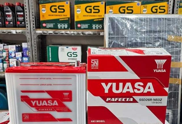 Aki Basah Yuasa N50 48D26R 12V 50ah Mobil Mesin diesel