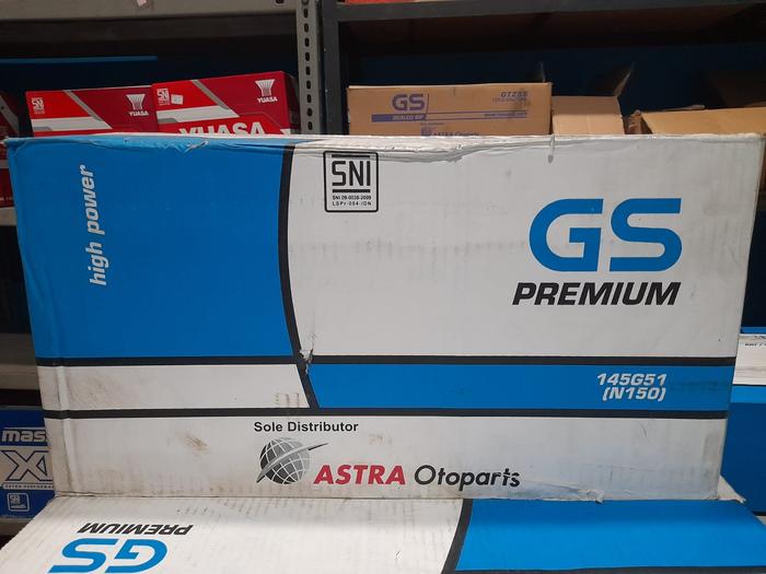 Aki Battery GS ASTRA Type GS PREMIUM N150 145G51 12v 150 ah