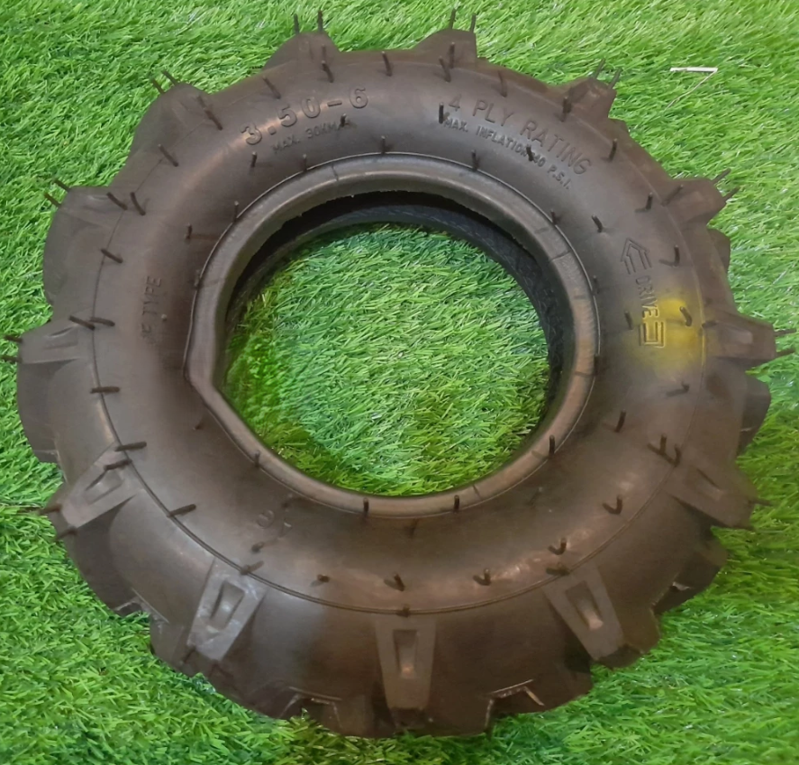 Ban Belakang Traktor 3.50 - 6 Inch 4 PR Quick Rubber Tyre traktor tangan mini