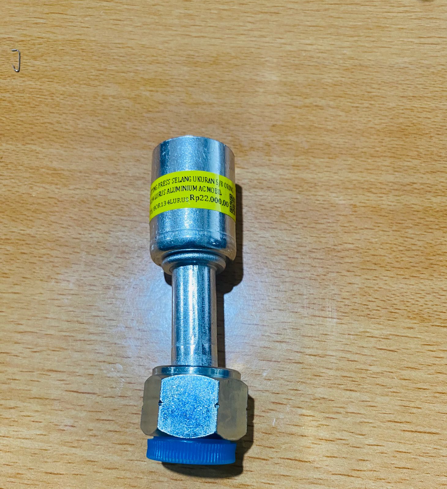 FITTING PRESS SELANG UKURAN 58 ORING R134 LURUS ALUMINIUM AC MOBIL
