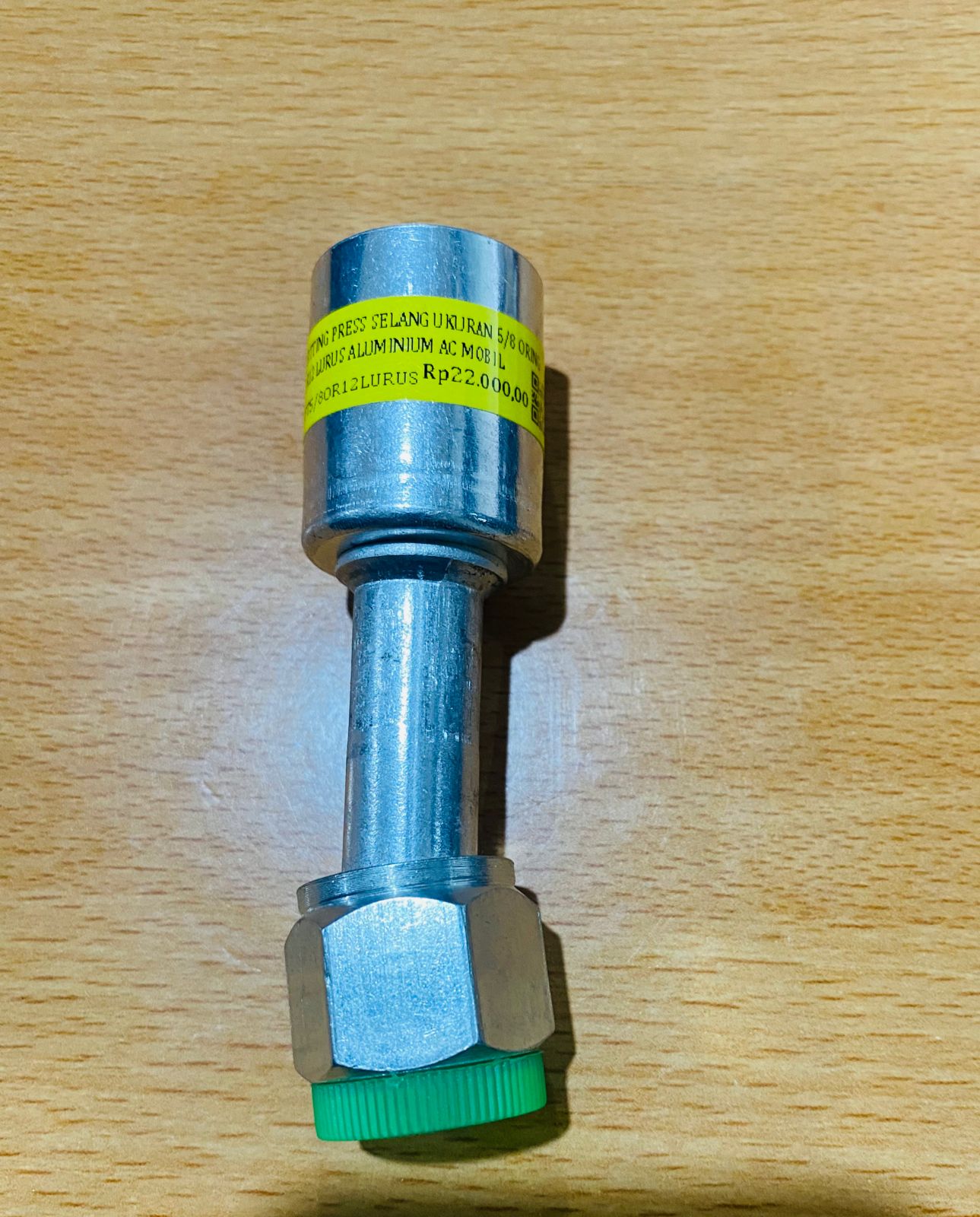 FITTING PRESSSELANG UKURAN 58 ORING R12 LURUS ALUMINIUM AC MOBIL
