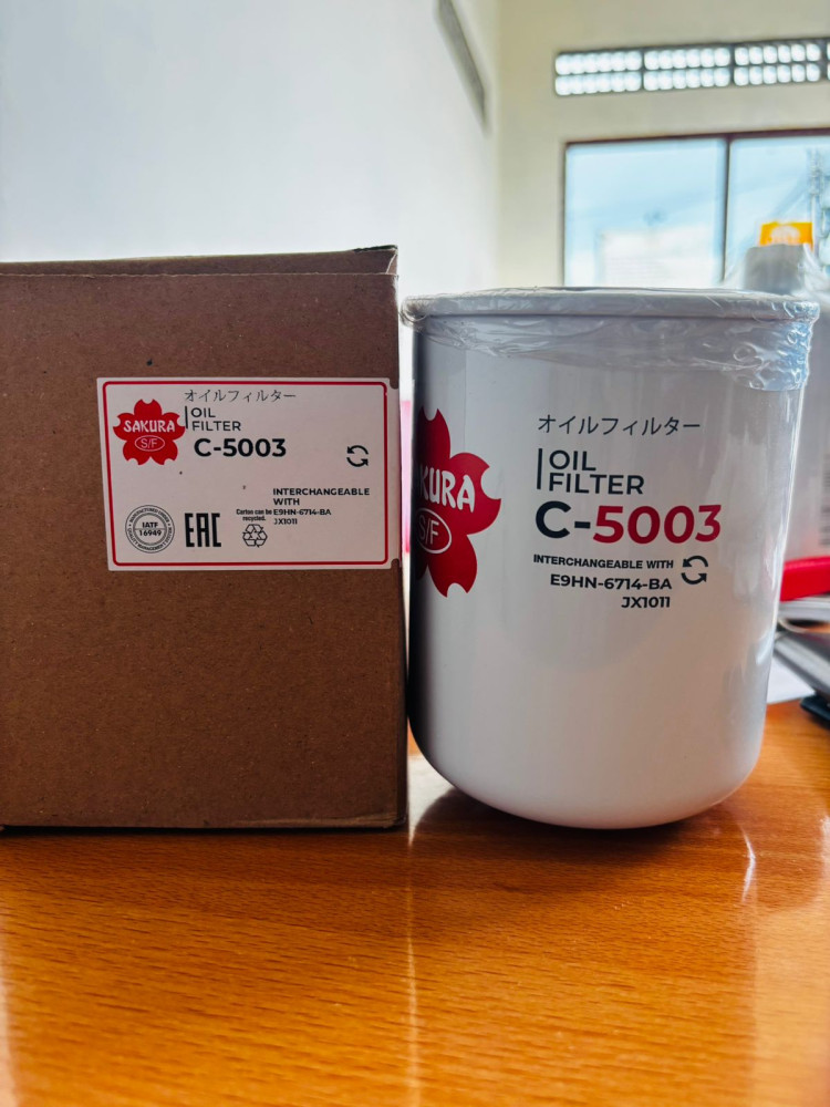 Filter Oli hidrolik SAKURA Untuk Traktor Harvester Dongfeng Quanchai 490TI traktor Maxxi 404 Yuchai PN C-5003