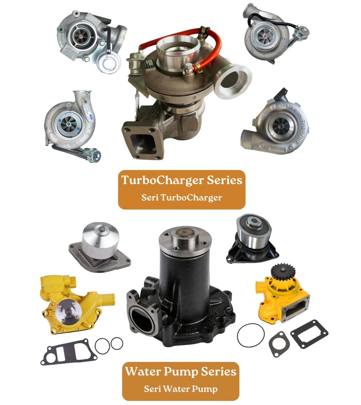 IIMPORTIR DISTRIBUTOR SUPLAI JUAL WATER PUMP DAN TURBO CHARGER DI INDONESIA