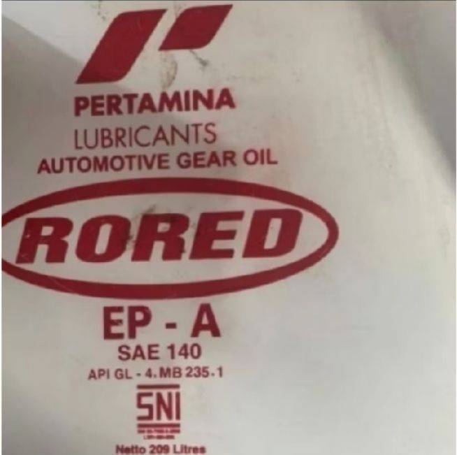 OLI TRANSMISI PERTAMINA RORED EP-A 140 GL-4 DRUM 209L