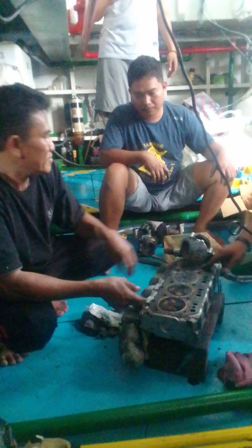 PEKERJAAN ORDERAN SUKU CADANG GENSET YANMAR KAPAL MARINE TERMASUK PERBAIKAN MESINNYA UNTUK PELANGGAN MARINE 7