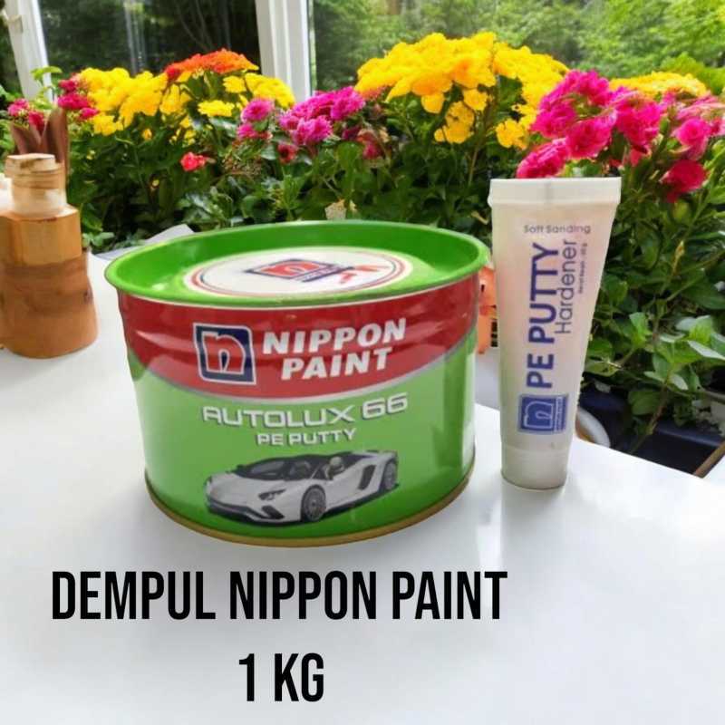 Dempul Body Mobil Besi Nippon paint autolux 66 PE putty 1kg