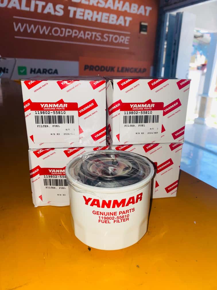 FILTER SOLAR YANMAR UNTUK Yanmar CASE MITSUBISHI CAT KOMATSU HITACHI VOLVO KOBELCO PN 119802-55810