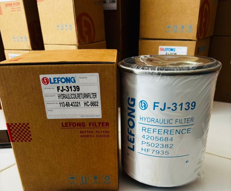 Filter oli LEFONG Untuk hitachi Kobelco volvo Komatsu Kubota SDLG XCMG PN FJ-3139