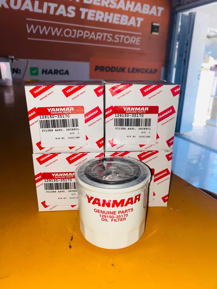 Filter oli yanmar 12915035153 UNTUK 4TNV84 4TNV98 3TNV82 3TNV88 ISUZU Komatsu Liugong PN 129150-35170