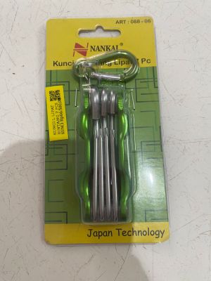 KUNCI L LIPAT BINTANG 7 PCS NANKAI SET