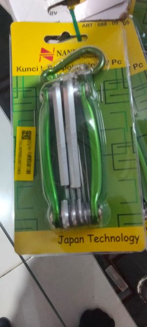 KUNCI L LIPAT HEXAGON 7 PCS NANKAI SET