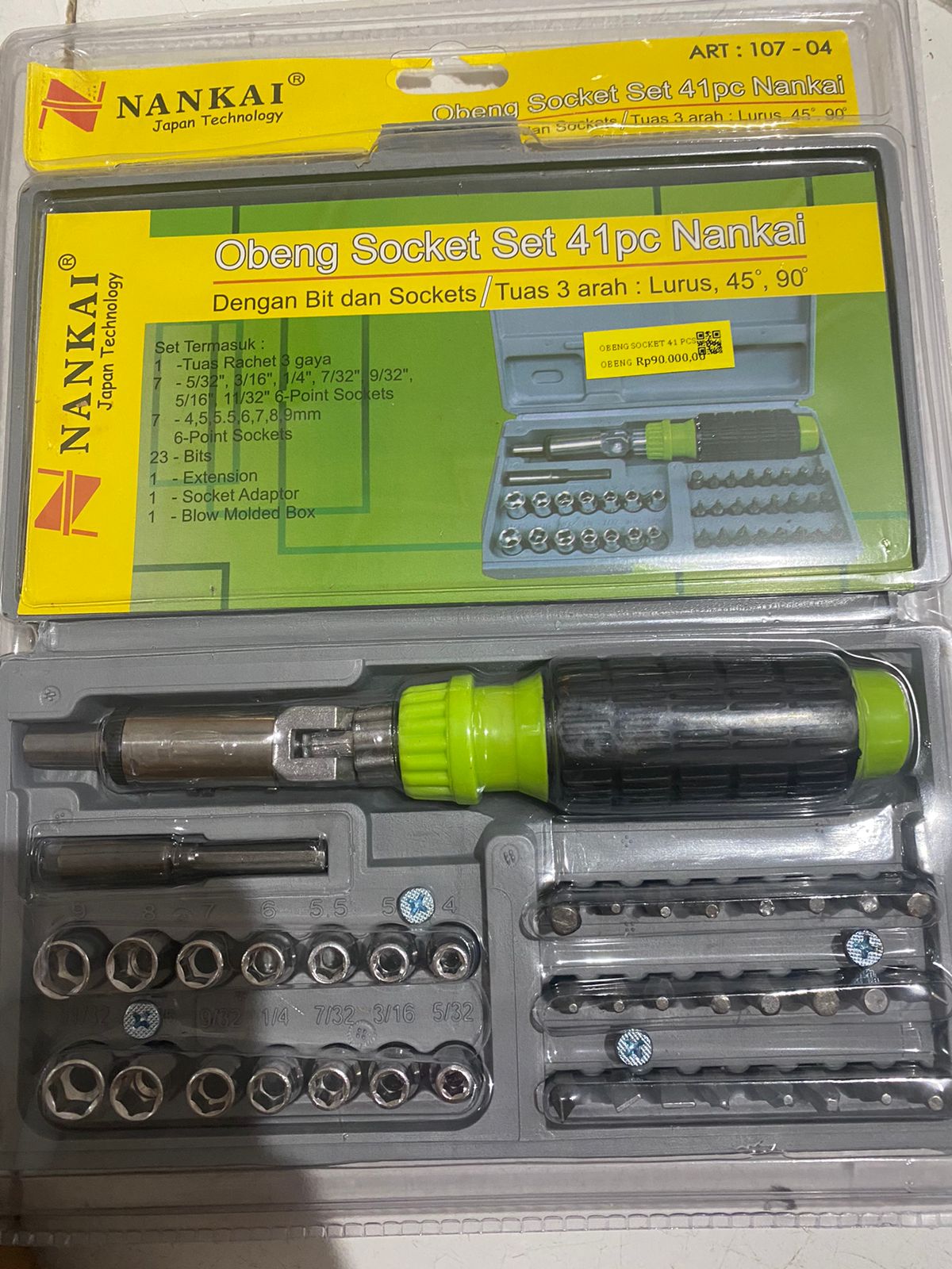 KUNCI OBENG SET SOCKET 41 PCS NANKAI