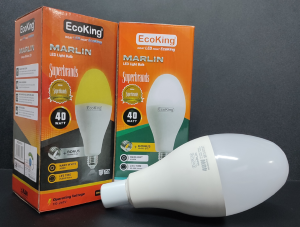 Lampu Jalan EcoKing Lampu Bohlam LED Marlin 40 Watt E27 E40 Lampu Led Mercury Cahaya Kuning