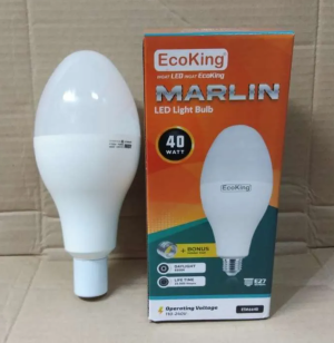 Lampu Jalan EcoKing Lampu Bohlam LED Marlin 40 Watt E27 E40 Lampu Led Mercury Cahaya Putih