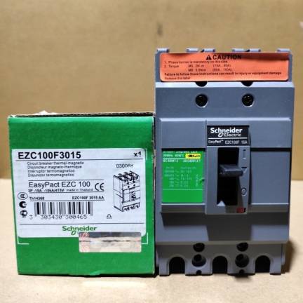 MCCB 3 PHASE 60 AMPERE EZC100F3060 MERK SCHNEIDER