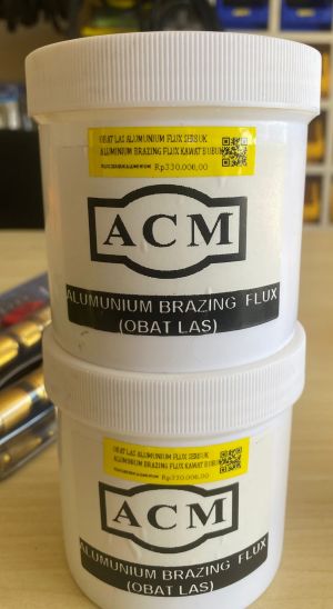 OBAT LAS ALUMINIUM FLUX SERBUK ALUMINIUM BRAZING FLUX KAWAT BUBUR MERK ACM