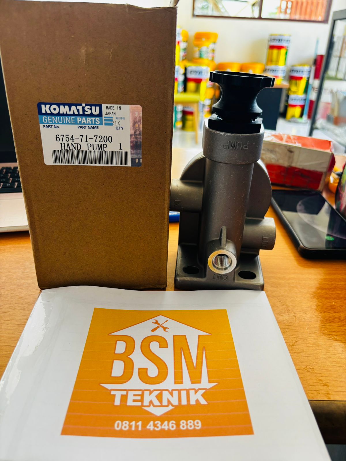 POMPA SOLAR HAND PUMP KOMATSU PC 200 - 8 PN 6754-71-72001