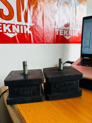 Rubber Mounting BANTALAN KOTAK uk 80x70x60 M12