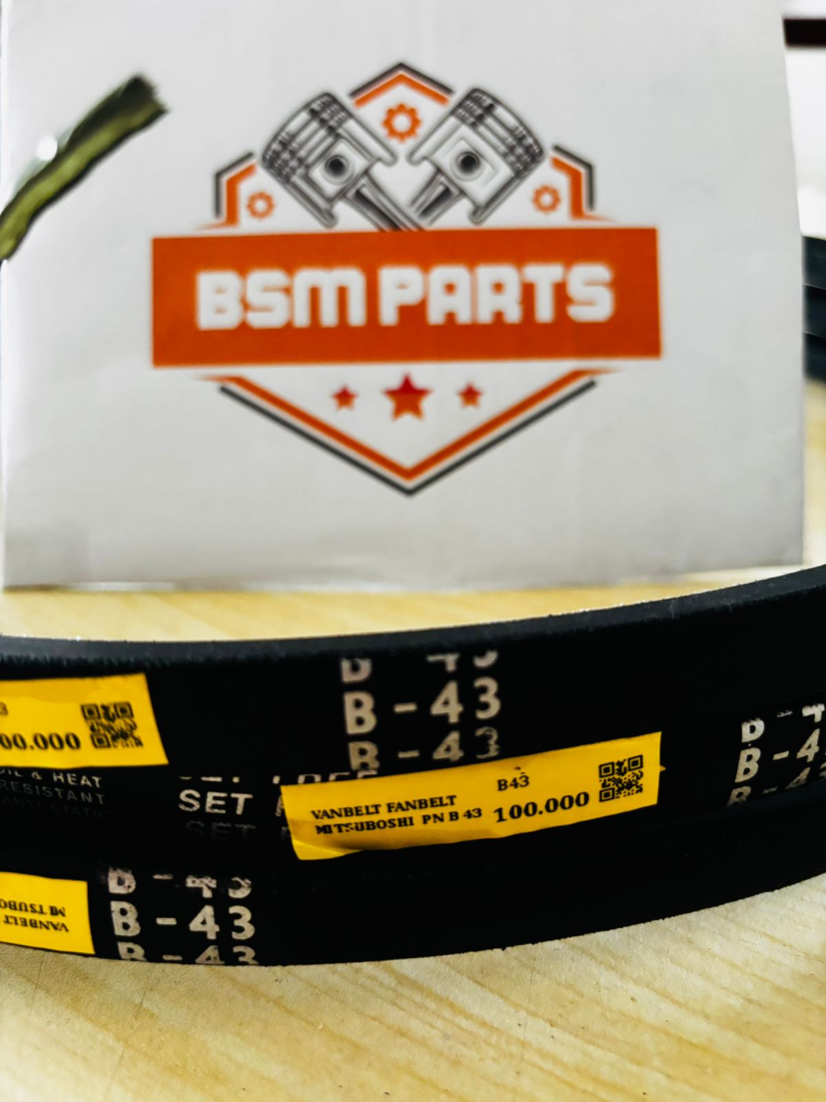 VANBELT FANBELT MITSUBOSHI PN B 43