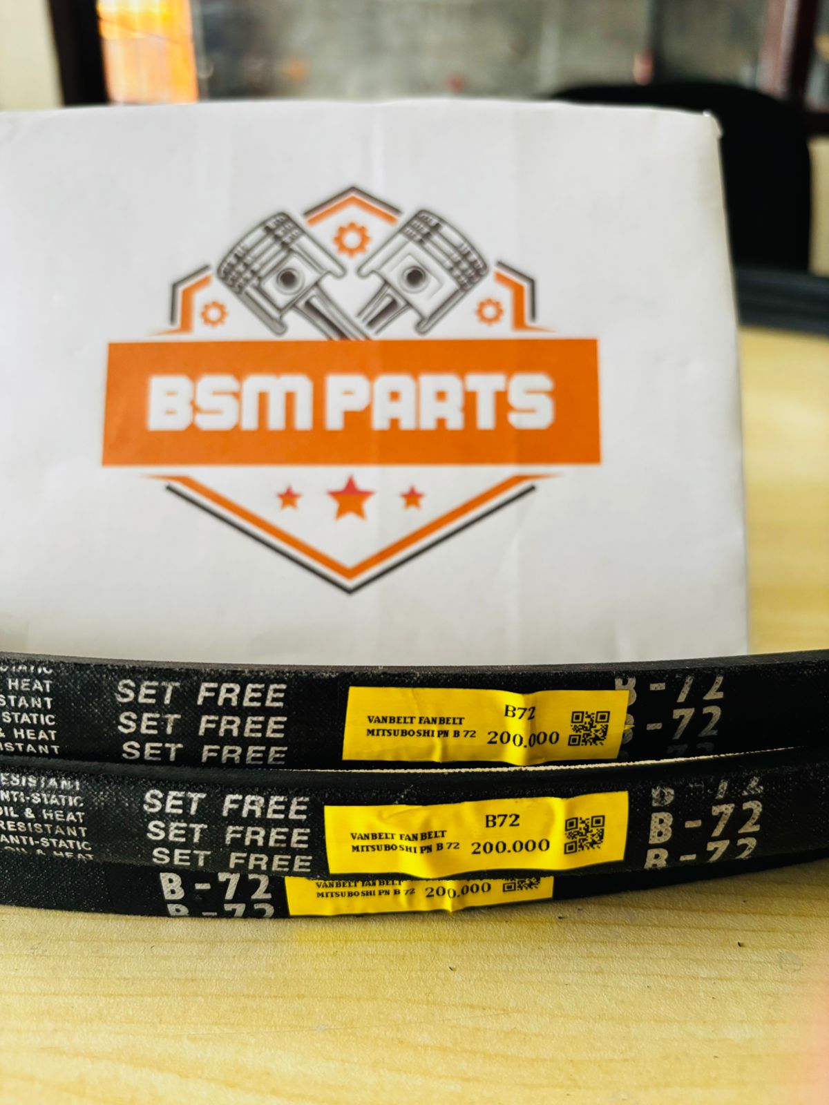 VANBELT FANBELT MITSUBOSHI PN B 72