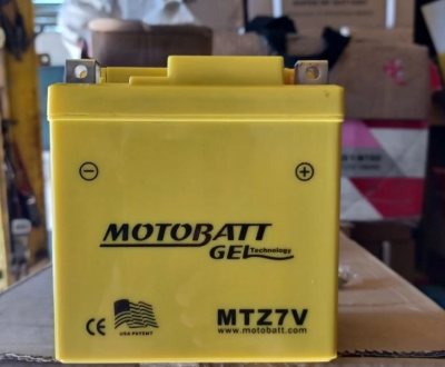 Aki Kering GEL MOTOBATT MTZ7V 12V 7AH UNTUK MOTOR KAWASAKI KLX YAMAHA WR 250F NMAX OLD