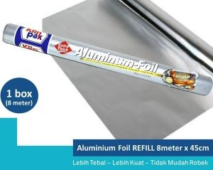 Alumunium Foil KLINPAK Refill Jumbo 8m X 45cm