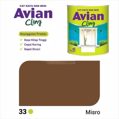 Cat Besi avian Cling 33 Misro Coklat @1kg
