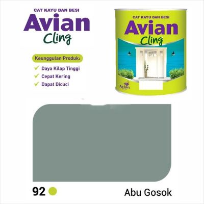 Cat Besi avian Cling 92 abu gosok Abu-Abu @1kg