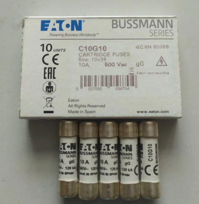 Fuse Bussmann C10G10 10A 500 VAC EATON