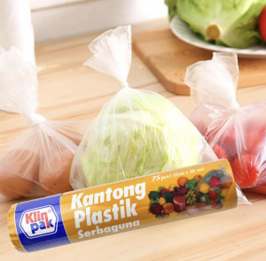 Kantong Plastik Serbaguna KLINPAK 75 Pcs Uk 25cmx38cm roll