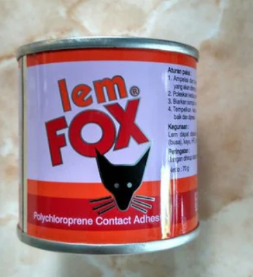 Lem Fox Cair Perekat Kayu Karet Lem Kuning 70Gr