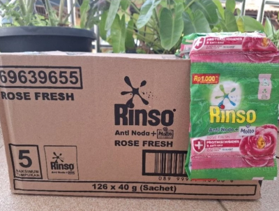 Rinso Bubuk 40 Gr Renceng 1 Dus isi 126 Pcs