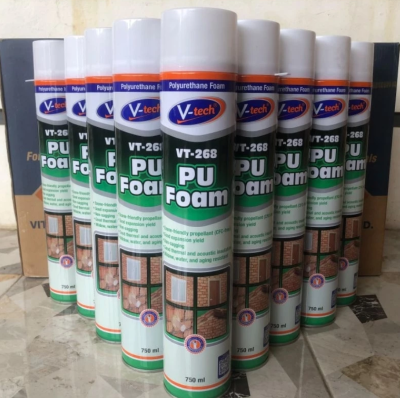 Vtech Nippon Paint Vt-268 Pu Foam Sealant Cairan Busa Foam 750 Ml Spray