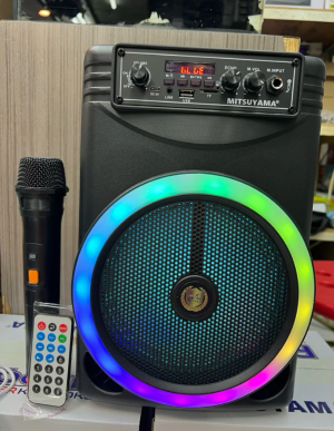 Speaker Bluetooth Karaoke Wireless MITSUYAMA MS-4020BT ROCKER 8 Inch free Mic wireless + remote