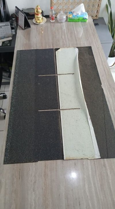 Atap Aspal Genteng Bitumen Lokal CTI Type CT3 Warna Hitam