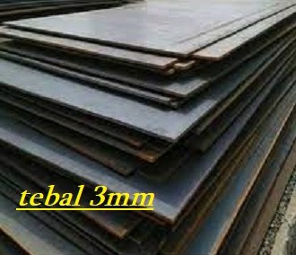 BESI PLAT TEBAL 3 MM (120 CMx240CM) PERLEMBAR
