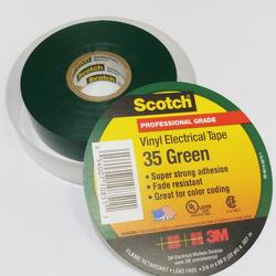 Electrical Tape 3M Scotch 35 Vinyl Green 19mm