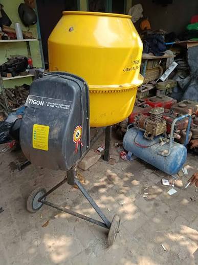 Mesin Molen Concrete Mixer Elektrik Portabel 200L 850 watt 220V TIGON TCM-200 L