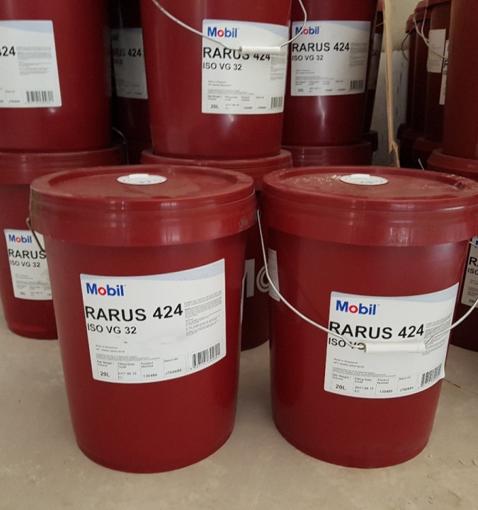 Oli Kompresor Screw Rotary Udara Compressor oil MOBIL RARUS 424 ISO VG 32