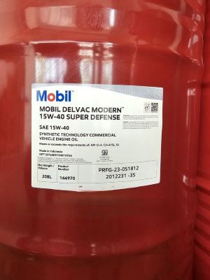 Oli Mobil Delvac Modern 15W-40 Super Defense ( Drum 208lt)