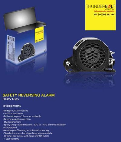 Back Buzzer Backup Alarm Klakson Alarm Mundur Mobil 12v - 24v THUNDERBOLT 107 SD 110 DB