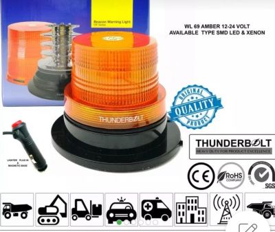 Lampu Rotary Heavy duty Thunderbolt WL-69 LED 4 nch 12-48 VDC