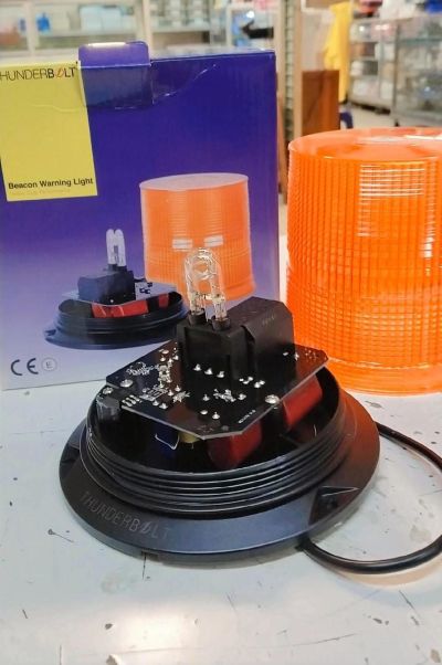 Lampu Rotary Thunderbolt WL 27 Xenon Flash Tube Amber 12-48V DC 30W 38A Tahan Goncangan