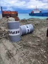 PENJUALAN OLI DRUM RESPSOL GIANT 5510 15W-40 KE PELANGGAN KAPAL