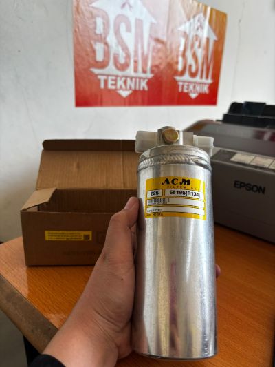 RECEIVER DRIER OEM ACM 3-8 ORING R134 ALUMINIUM PENDEK BUS AC MOBIL UNIVERSAL