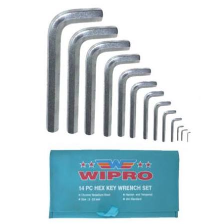 Kunci L bintang SET 14 PCS 2-22 mm PS314 STD WIPRO